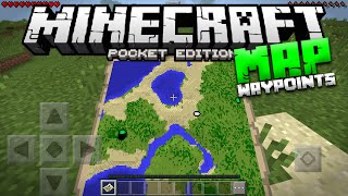 How To Get Waypoints on Maps in Minecraft PE  MCPE Map Checkpoint Trick Pocket Edition [upl. by Prevot921]