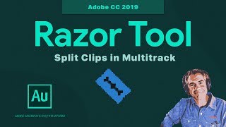 Adobe Audition CC How To Use The Razor Tool [upl. by Estrin]