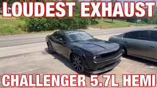 Top 6 LOUDEST Exhaust Set Ups for Dodge Challenger 57L HEMI RT [upl. by Dowd]