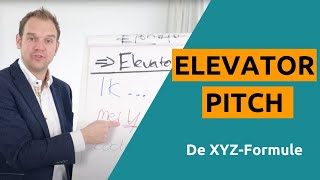 Elevator pitch voorbeeld [upl. by Tifanie]