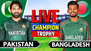 Pakistan vs Bangladesh Match 9  Live Cricket Match Today  PAK vs BAN  Champions Trophy  Preview [upl. by Baruch292]