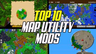 Top 10 Minecraft Map amp Utility Mods [upl. by Willamina]