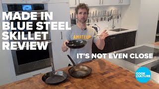 Review of the MADE IN Blue Carbon Steel Skillet [upl. by Licha]