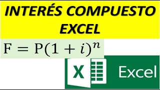 INTERÉS COMPUESTO EN EXCEL [upl. by Kcirdec]