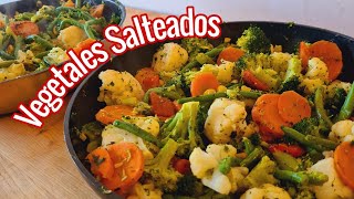 VEGETALES SALTEADOS prepáralos para toda la semana y come sano 🥦🥕🌽🫑 [upl. by Rape]