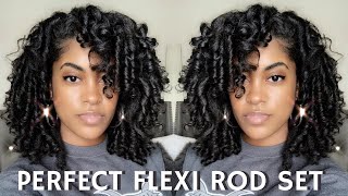 How To PERFECT FLEXI ROD SET on WET NATURAL HAIR EVERY TIME [upl. by Sergius540]