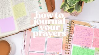 How I Pray Through My Prayer Journal Coffee and Bible Time Prayer Journal [upl. by Namara364]