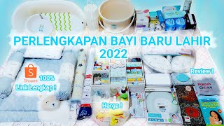 PERLENGKAPAN BAYI BARU LAHIR 2022  Shopee Haul [upl. by Honor]