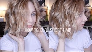 HOW TO CURL SHORT HAIR  EASY amp EFFORTLESSLY CUTE [upl. by Prince]