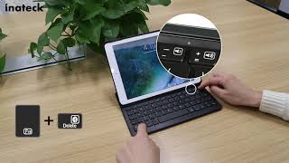 How to pair iPad with Inateck Keyboard Case [upl. by Naellij]