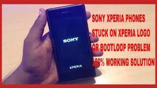 how to fix sony xperia phones stuck on xperia logo or bootloop problem [upl. by Enomis953]