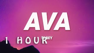 1 HOUR  Famy  Ava Lyrics [upl. by Jovitah]