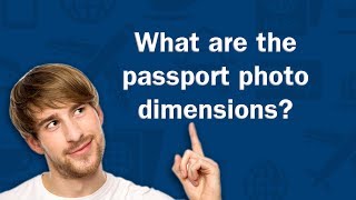 What are the passport photo dimensions  QampA [upl. by Siravaj]