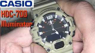 Casio HDC700 Illuminator  Watch Review  2020 [upl. by Ahsiaa]