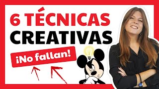 ¿Cómo ser creativo ✅ 6 TÉCNICAS para desarrollar la CREATIVIDAD [upl. by Stodder]