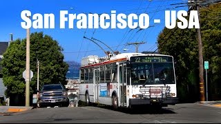 SAN FRANCISCO TROLLEYBUS  Škoda 14TrSF 2016 [upl. by Aihtenyc]