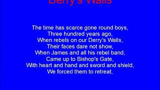 Derry’s Walls With Lyrics  Rangers Song [upl. by Cathryn]