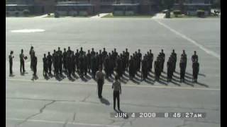 Marine Boot Camp Marching Cadence [upl. by Dennet183]