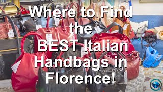 Where to Find the BEST Italian Leather Handbags in Florence [upl. by Felt216]