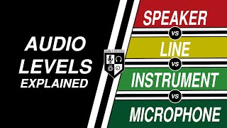 MIC LEVEL vs LINE LEVEL Audio Levels Explained [upl. by Reppiks]