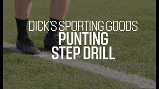 Football Drills Punting Step Drill [upl. by Salba823]