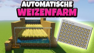 Minecraft  Automatische Weizenfarm bauen einfach amp effizient  116 Deutsch  German [upl. by Ainigriv173]