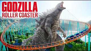 GODZILLA POV 462 Drop 118mph Inverted Strata Roller Coaster [upl. by Marquet]