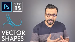 Vector Shapes  Adobe Photoshop for Beginners  Class 15  Urdu  Hindi [upl. by Nayab]