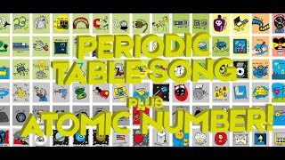 PERIODIC TABLE SONG  IMAGES FOR MEMORIZING ATOMIC NUMBER [upl. by Atikim]