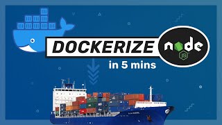 Docker with Nodejs in 5 mins  Docker Tutorial [upl. by Muhcon]