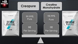 Difference Between MyProtein Creapure and Creatine Monohydrate  Sunday Supplement Review [upl. by Atekahs613]