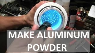 MAKING ALUMINUM POWDER  SUPER REACTIVE  ELEMENTALMAKER [upl. by Valdes]