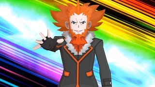 Pokemon Ultra Moon Team Flare Leader Lysandre Boss Fight 4K [upl. by Plossl847]