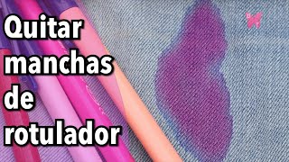 Cómo quitar manchas de rotulador de la ropa [upl. by Villada]