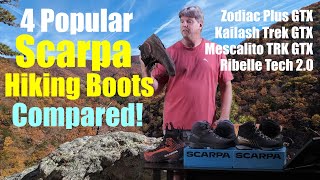 Comparing 4 Scarpa Hiking Boots [upl. by Shreve]