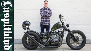 Jeffs Honda Shadow Bobber Chopper FULL BUILD Walkthrough [upl. by Airdnekal]