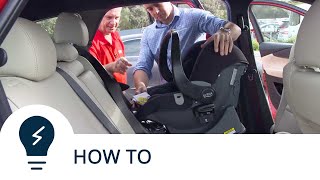 How to correctly install a baby capsule  carsales [upl. by Neehsar]