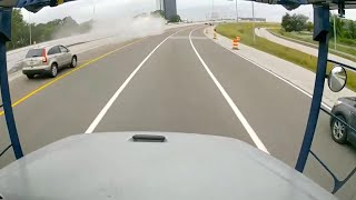 Video shows tanker truck crashing on I75 explodes [upl. by Flip30]