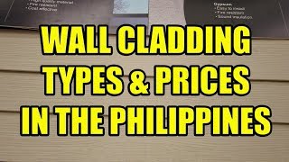 Wall Cladding Types and Prices In The Philippines [upl. by Yortal]