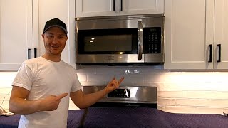 Installing an Over the Range Microwave Hood [upl. by Ellenej114]