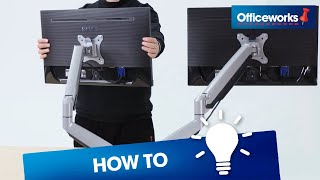 How to Install Brateck Dual Aluminium Counterbalance Monitor Arm [upl. by Wiles]