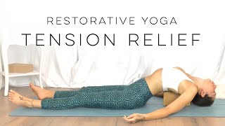 Breathe Better Using Yoga Blocks Restorative Yoga For Tension Relief [upl. by Crystal]