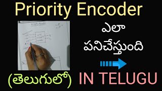 Priority Encoder in telugu  Digital electronicsSTLDBTECH DIPLOMA [upl. by Gnuj]