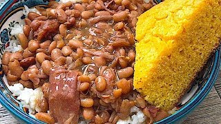 Southern Style Pinto Beans Recipe Slow amp Easy  SLOW COOKER PINTO BEANS  SURVIVAL MEALS [upl. by Lleynod]