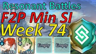 Resonant Battles Week 74 Guide F2P Min SI easy Harmonic inclusion FEH [upl. by Maddocks]