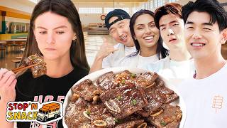 American High School Students Try Korean Short Ribs for the FIRST TIME [upl. by Aneehc]