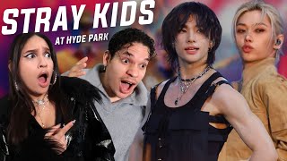 Waleska amp Efra React to Stray Kids at HYDE PARK [upl. by Malha]