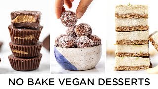 HEALTHY VEGAN NO BAKE DESSERTS ‣‣ easy to make [upl. by Leahcar368]