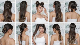 10 EASY HEATLESS BACK TO SCHOOL HAIRSTYLES [upl. by Rosemarie]