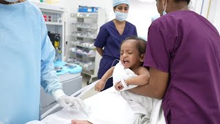 Crying Baby going under General Anaesthesia [upl. by Sewel]